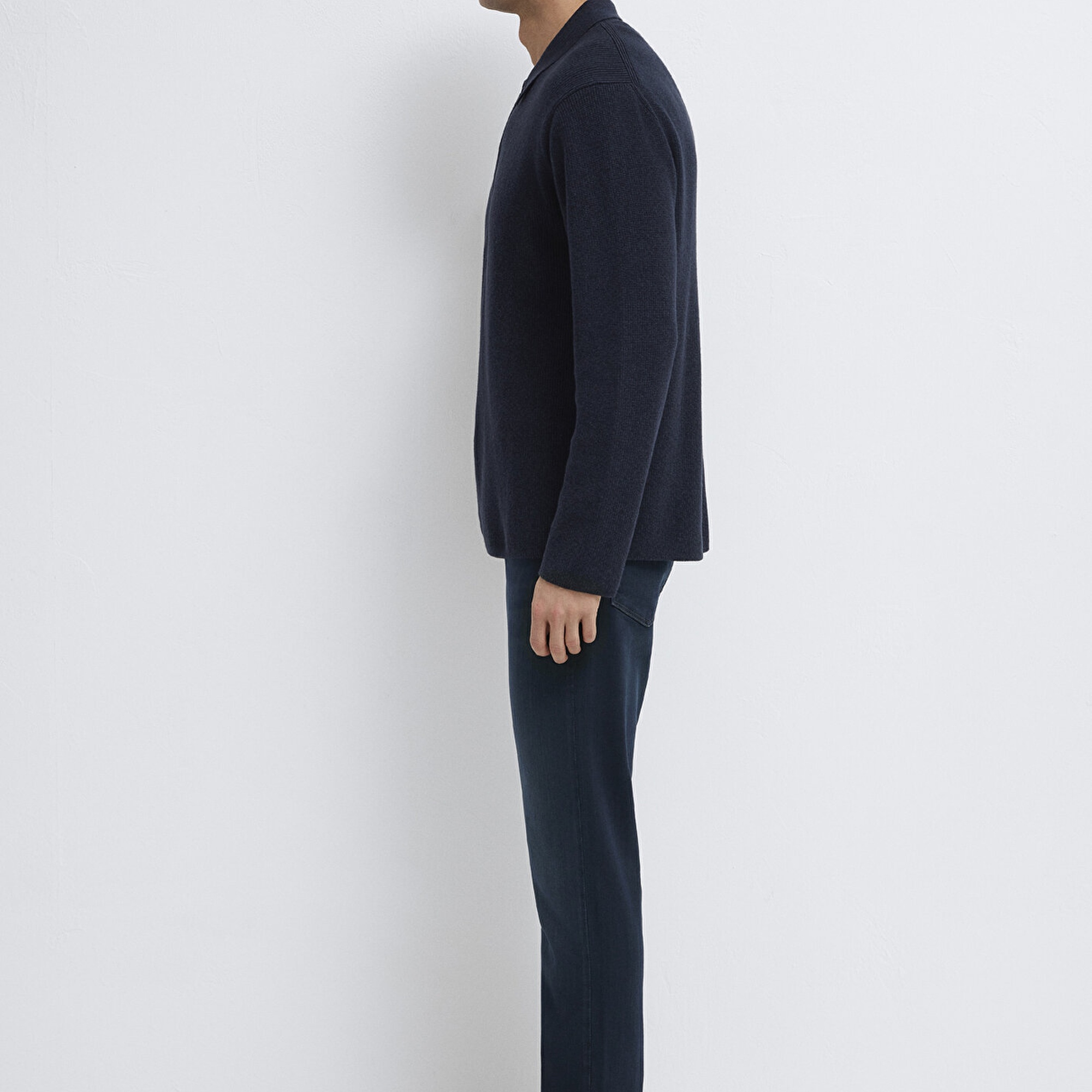 Mavi Yarı Fermuarlı Lacivert Kazak Regular Fit / Normal Kesim 0710395-83699