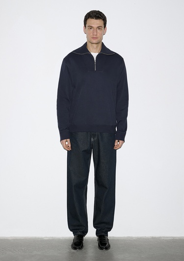  Mavi Yarı Fermuarlı Lacivert Sweatshirt 0S10539-83699