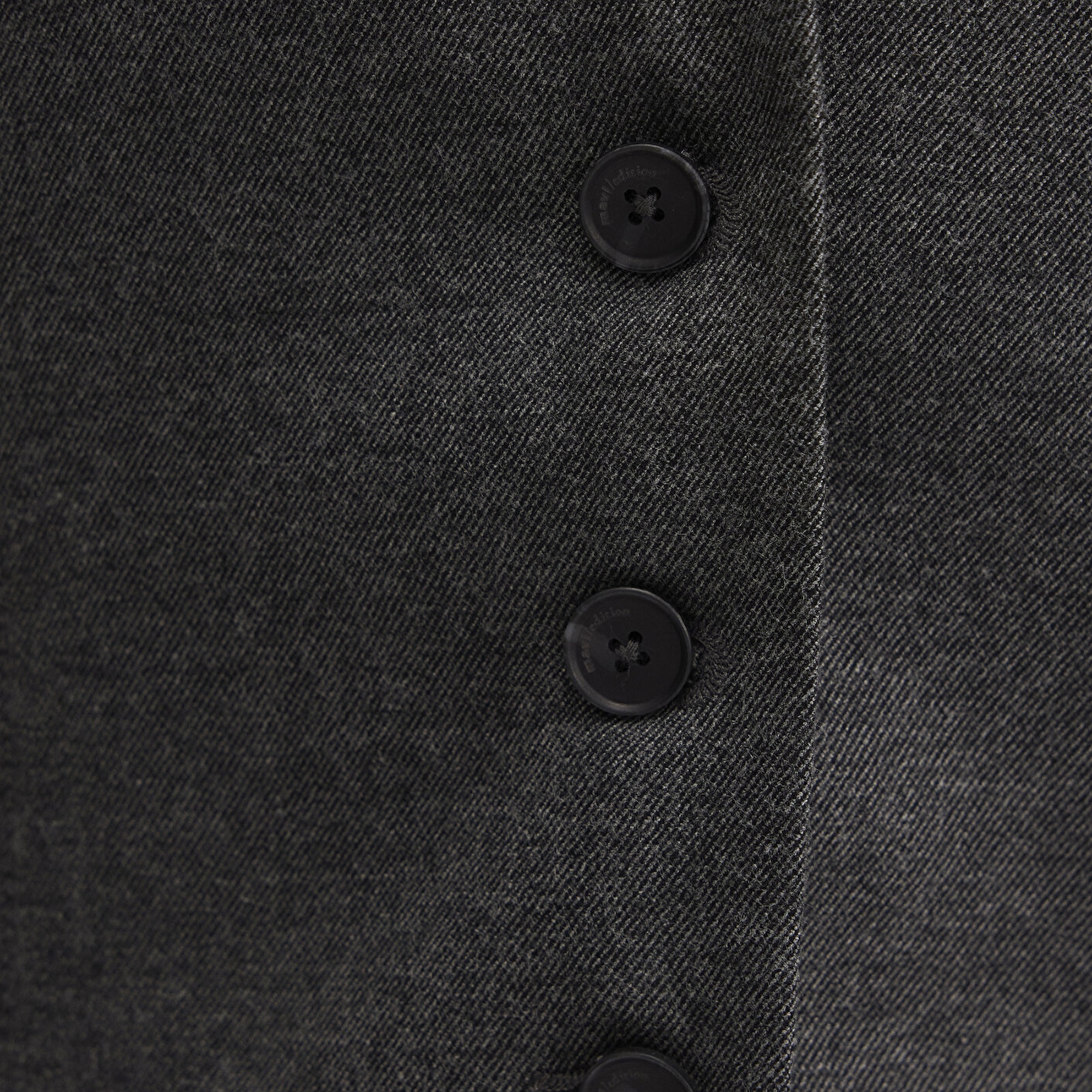 Mavi Yün Karışımlı Antrasit Bluz 1211416-80023