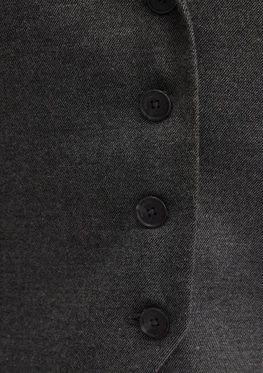  Mavi Yün Karışımlı Antrasit Bluz 1211416-80023