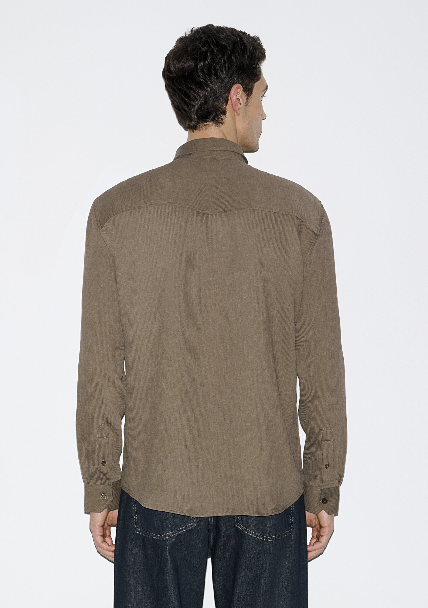 Mavi Kahverengi Gömlek Regular Fit / Normal Kesim 0211829-83866