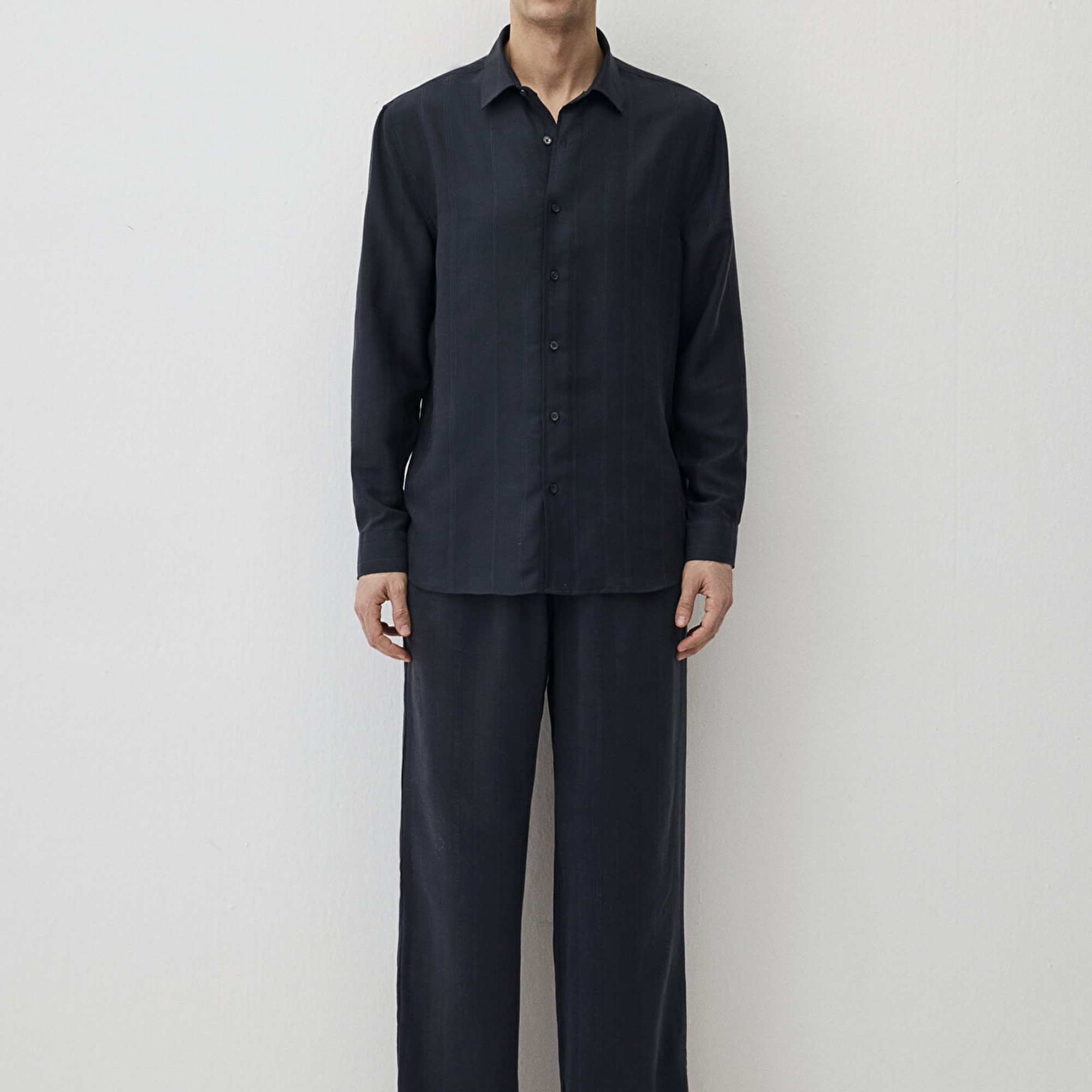 Mavi Lacivert (TENCEL™) Gömlek Regular Fit / Normal Kesim 0211622-83884