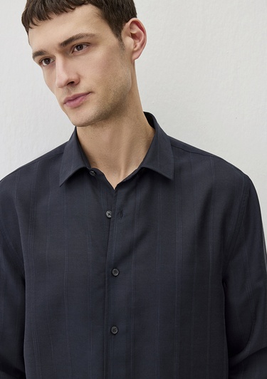  Mavi Lacivert (TENCEL™) Gömlek Regular Fit / Normal Kesim 0211622-83884