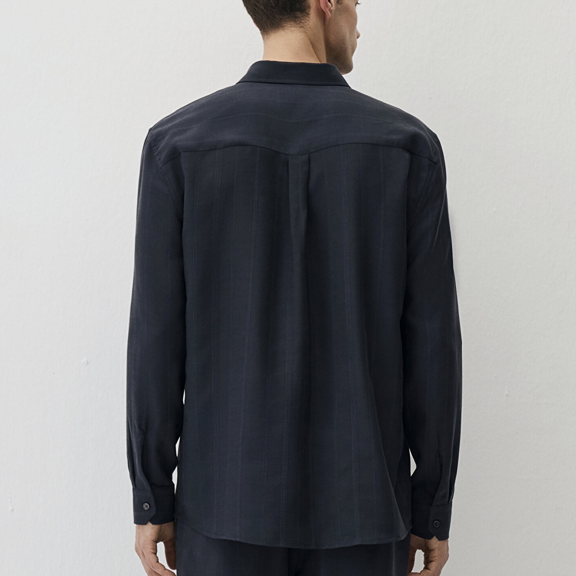 Mavi Lacivert (TENCEL™) Gömlek Regular Fit / Normal Kesim 0211622-83884