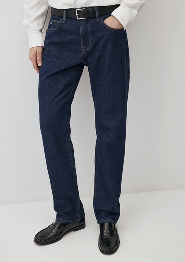  Mavi Lisbon Edition Puslu Koyu Mavi Jean Pantolon 0010039-90584