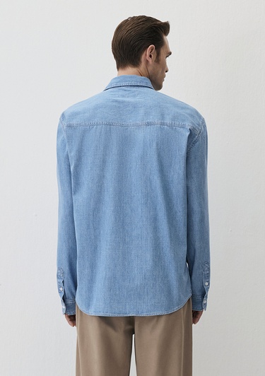  Mavi Theo Edition Açık Mavi Jean Gömlek Slim Fit / Dar Kesim 0211655-90893