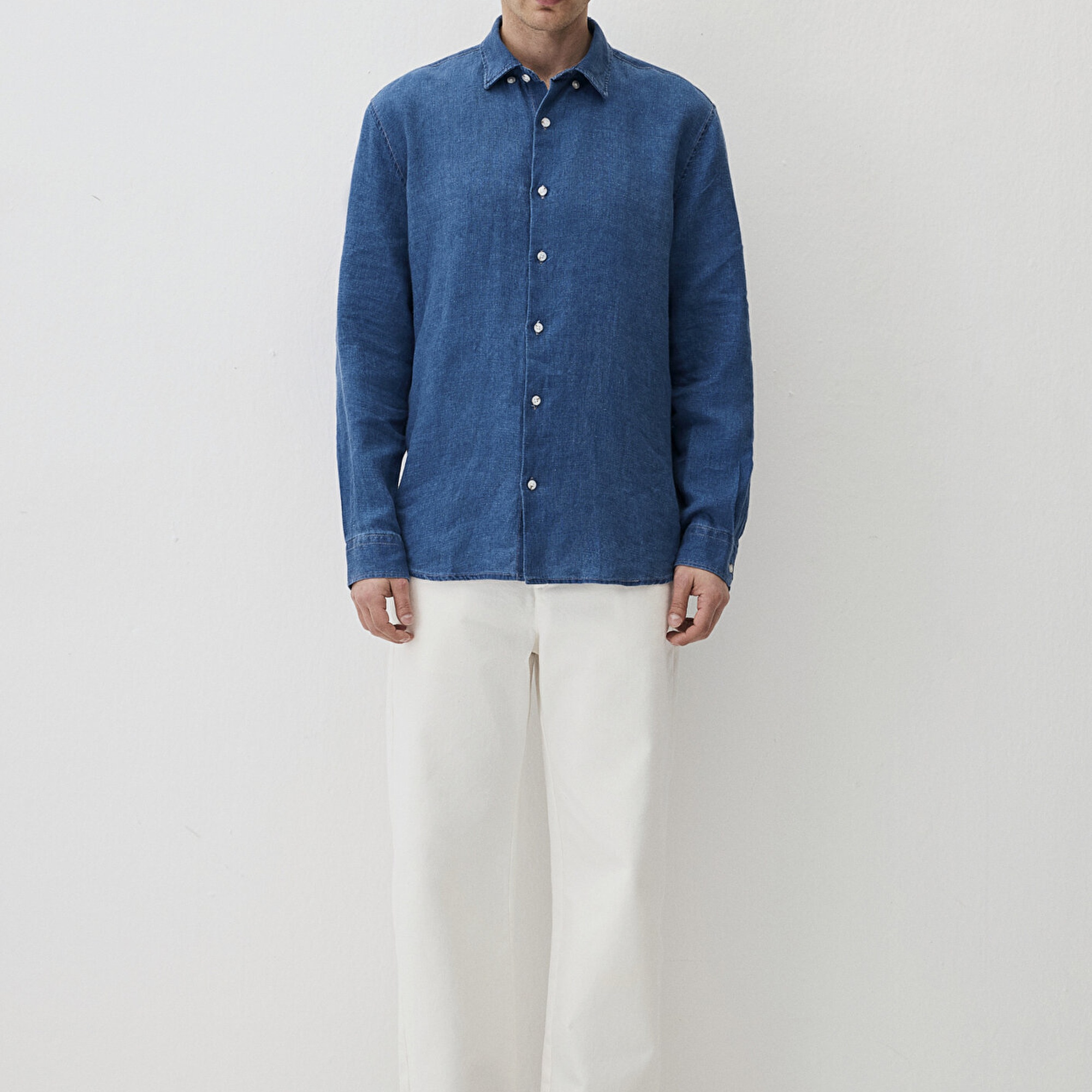 Mavi Mavi Keten Gömlek Regular Fit / Normal Kesim 0211564-18790