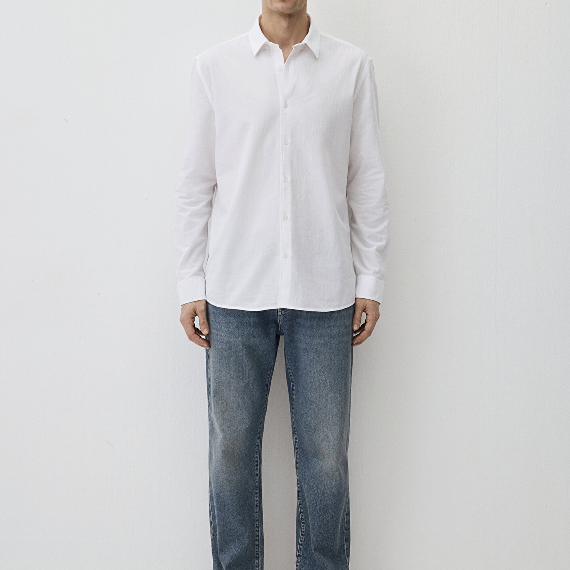 Mavi Beyaz Gömlek Regular Fit / Normal Kesim 0211554-620