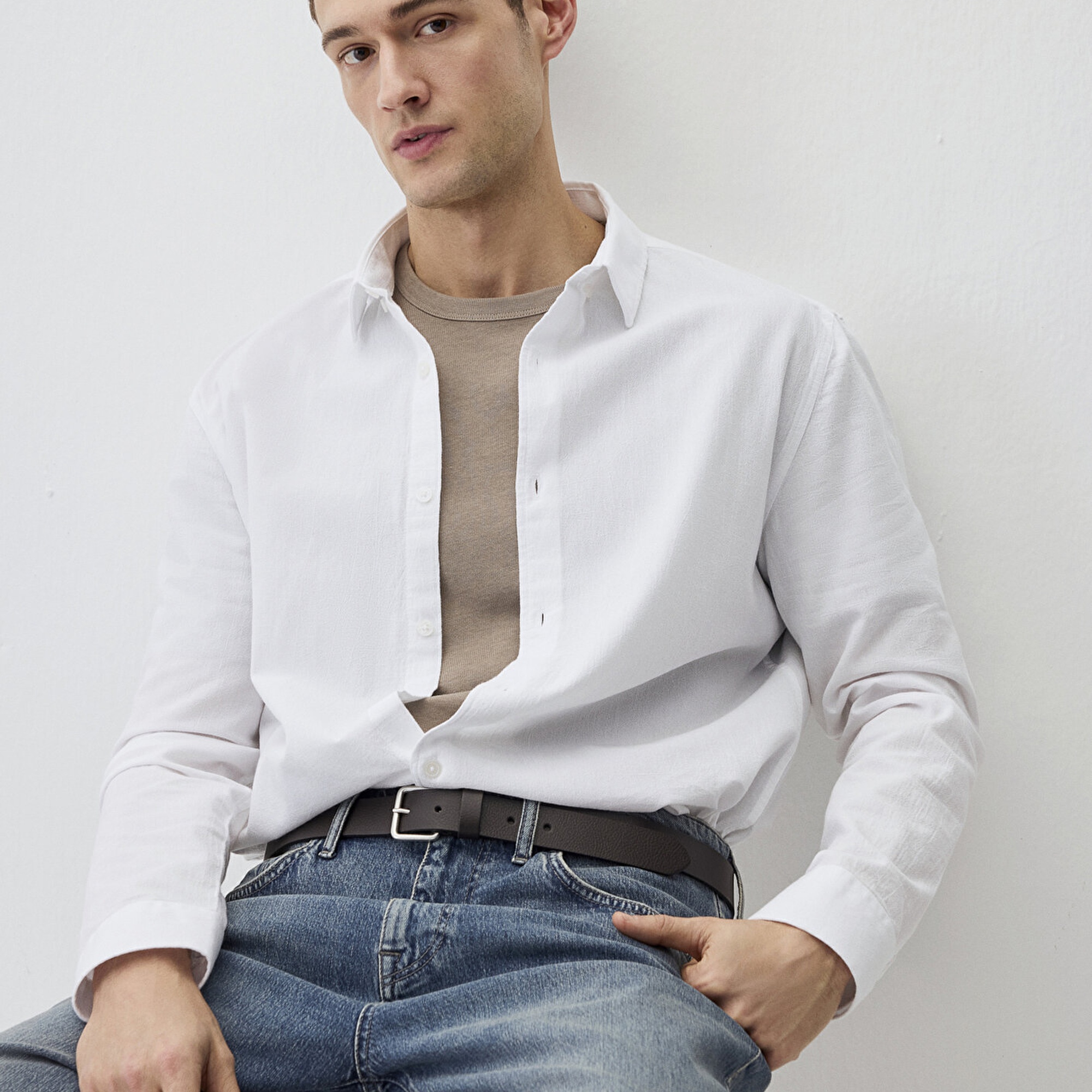 Mavi Beyaz Gömlek Regular Fit / Normal Kesim 0211554-620