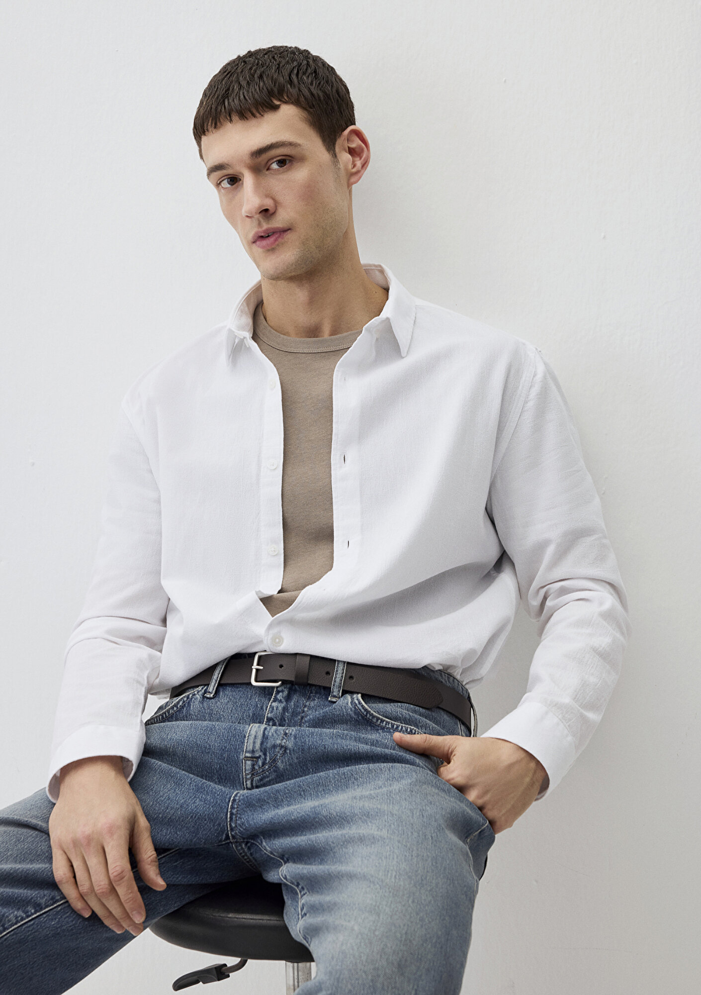  Mavi Beyaz Gömlek Regular Fit / Normal Kesim 0211554-620