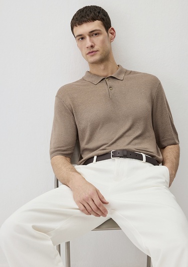  Mavi Kahverengi Kısa Kollu Triko Polo 0710304-70321