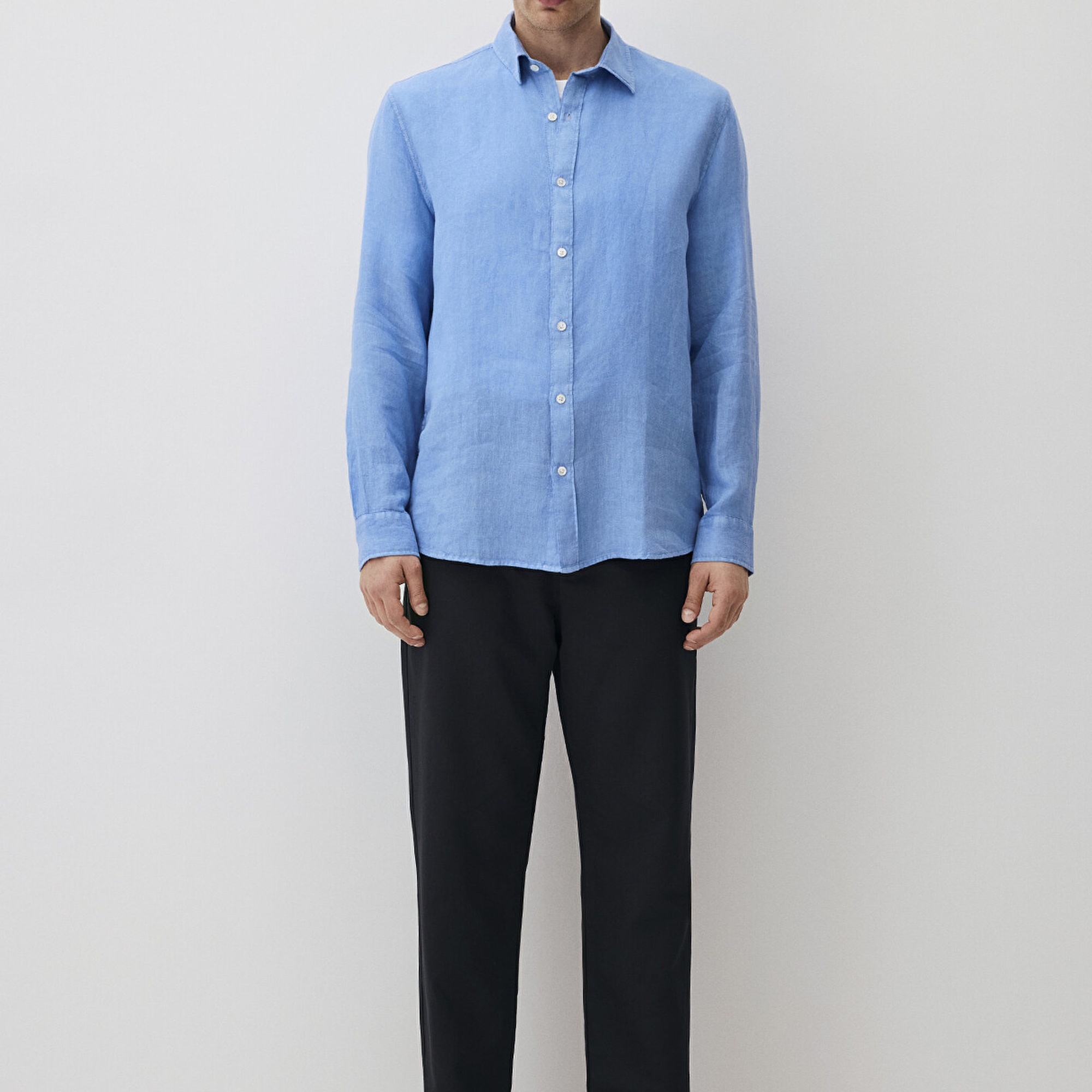 Mavi Mavi Keten Gömlek Regular Fit / Normal Kesim 0211496-89517