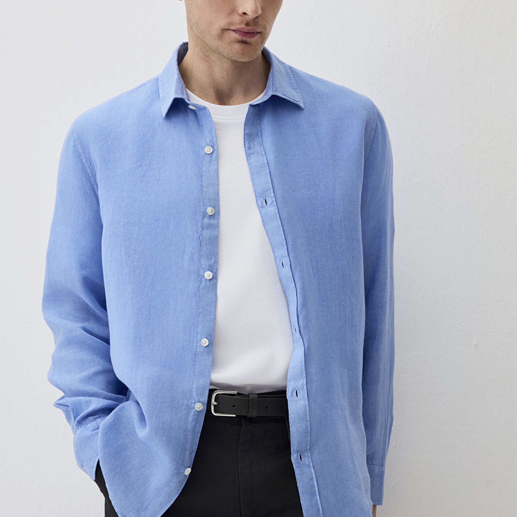 Mavi Mavi Keten Gömlek Regular Fit / Normal Kesim 0211496-89517