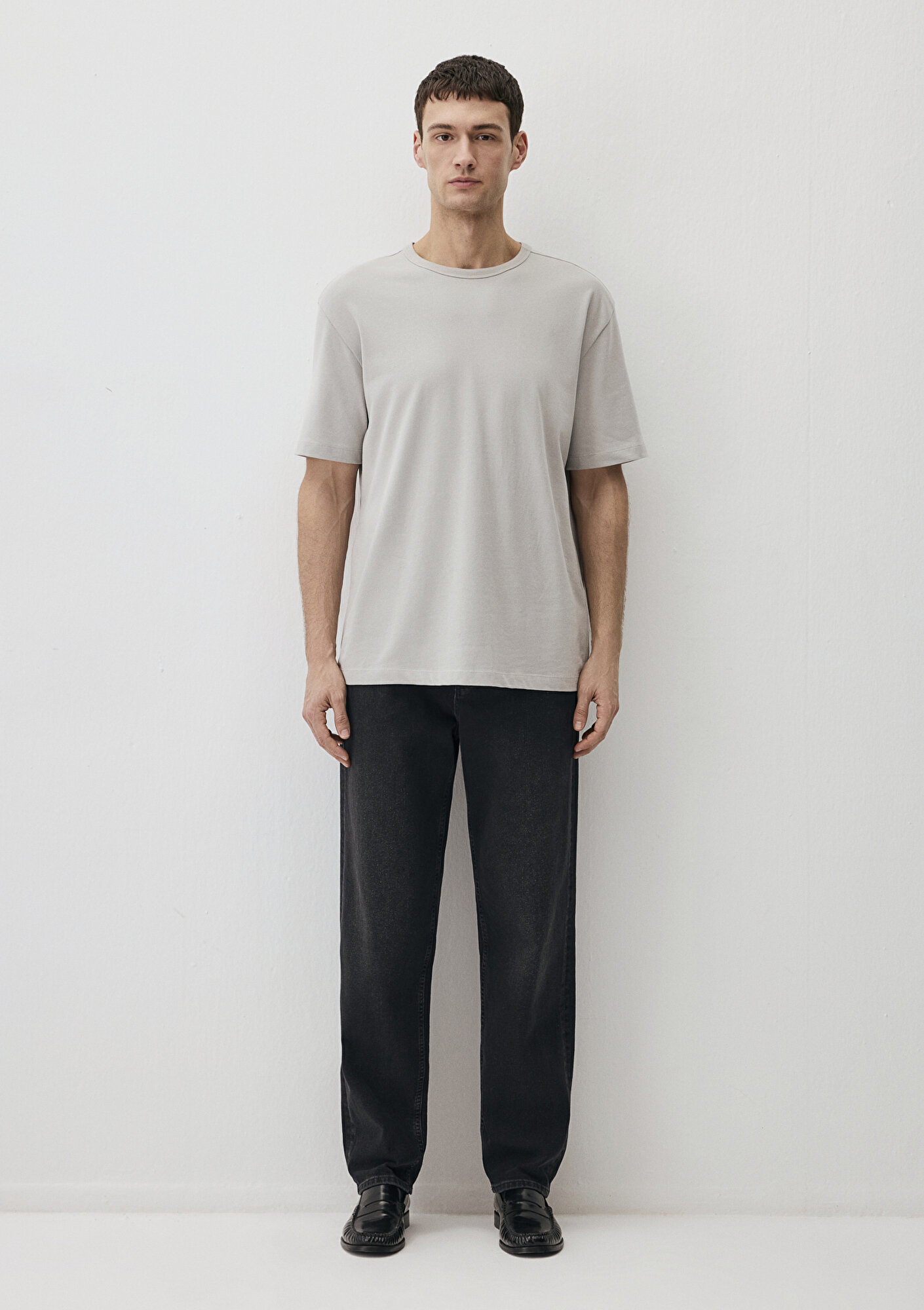 Mavi Gri Basic Tişört Loose Fit / Bol Rahat Kesim 0612264-70074