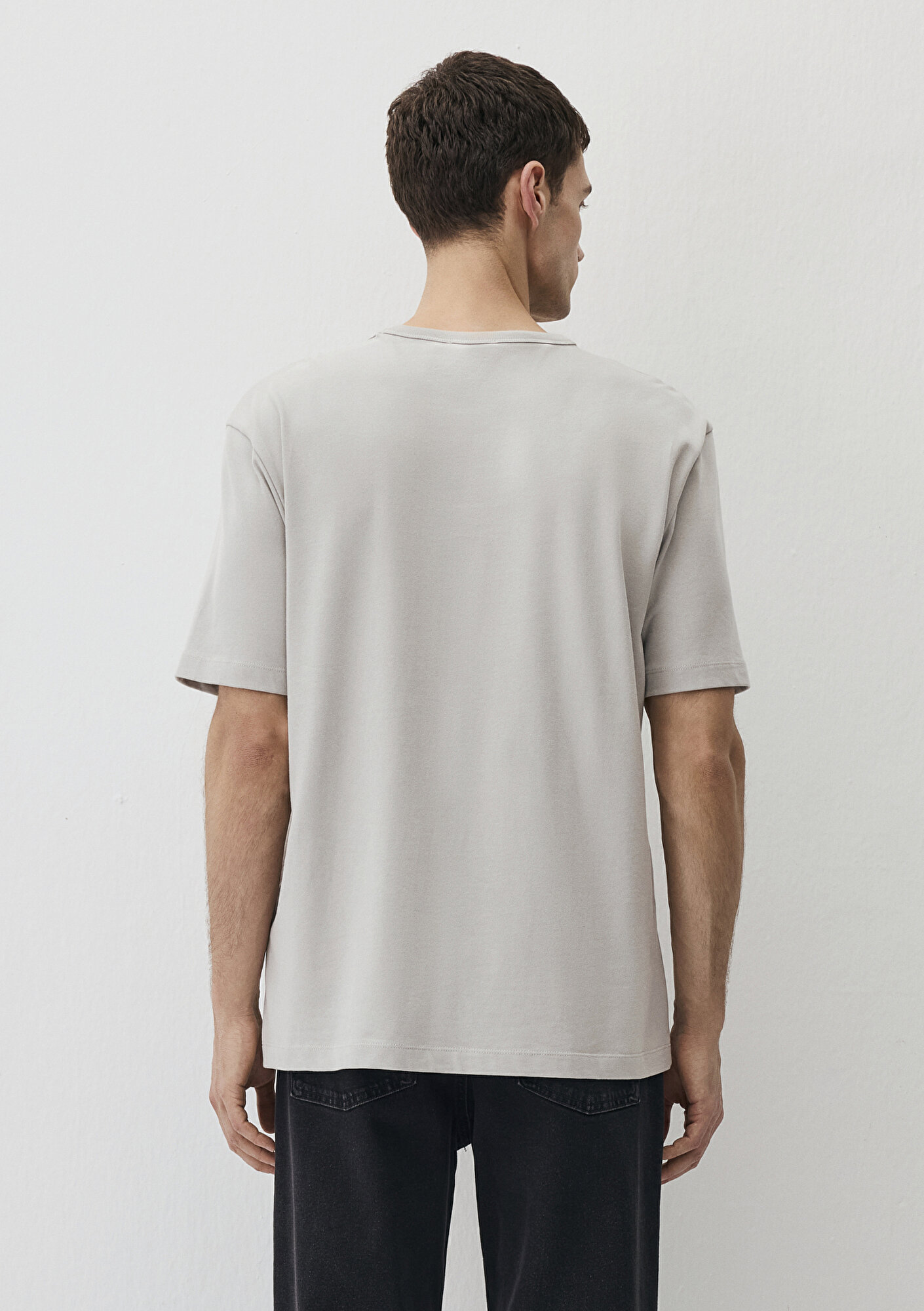 Mavi Gri Basic Tişört Loose Fit / Bol Rahat Kesim 0612264-70074