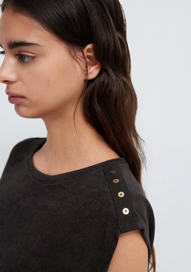  Mavi Antrasit Tişört Regular Fit / Normal Kesim 1613951-70087