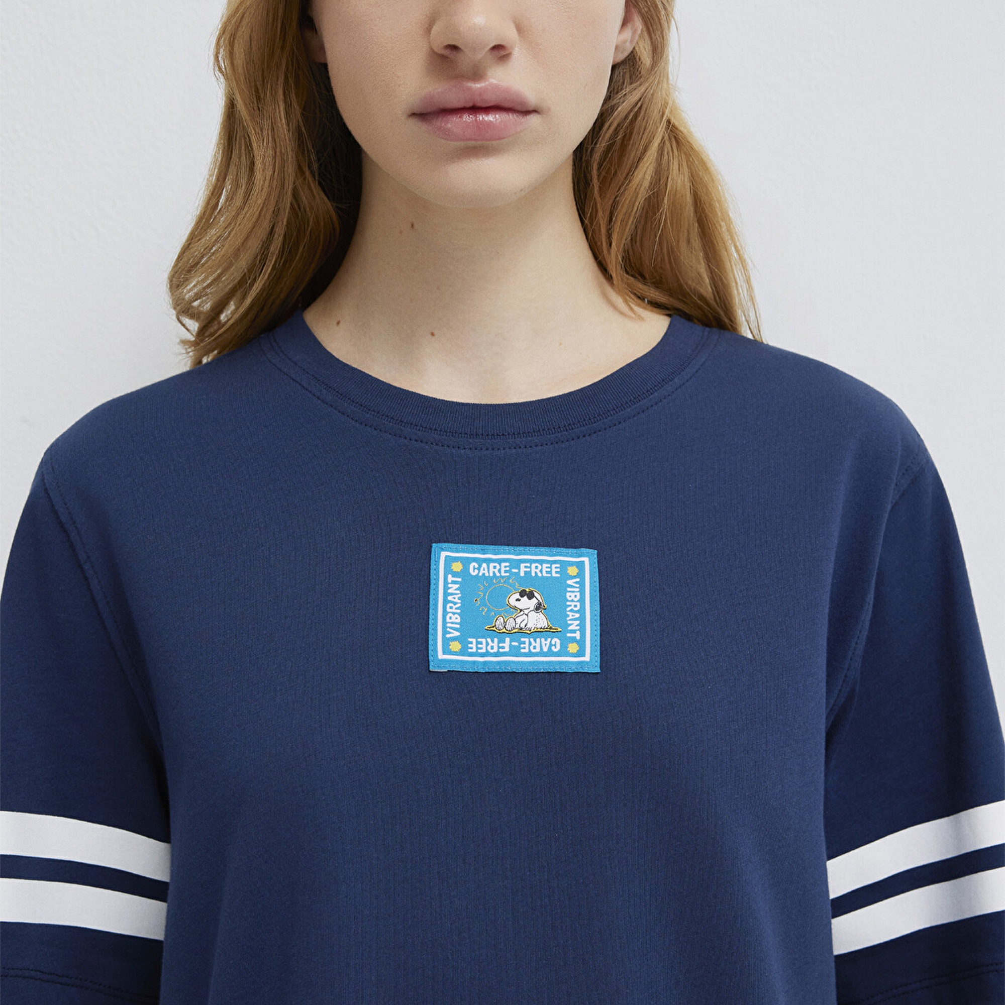 Mavi Snoopy Baskılı Lacivert Tişört Regular Fit / Normal Kesim 1614053-70488