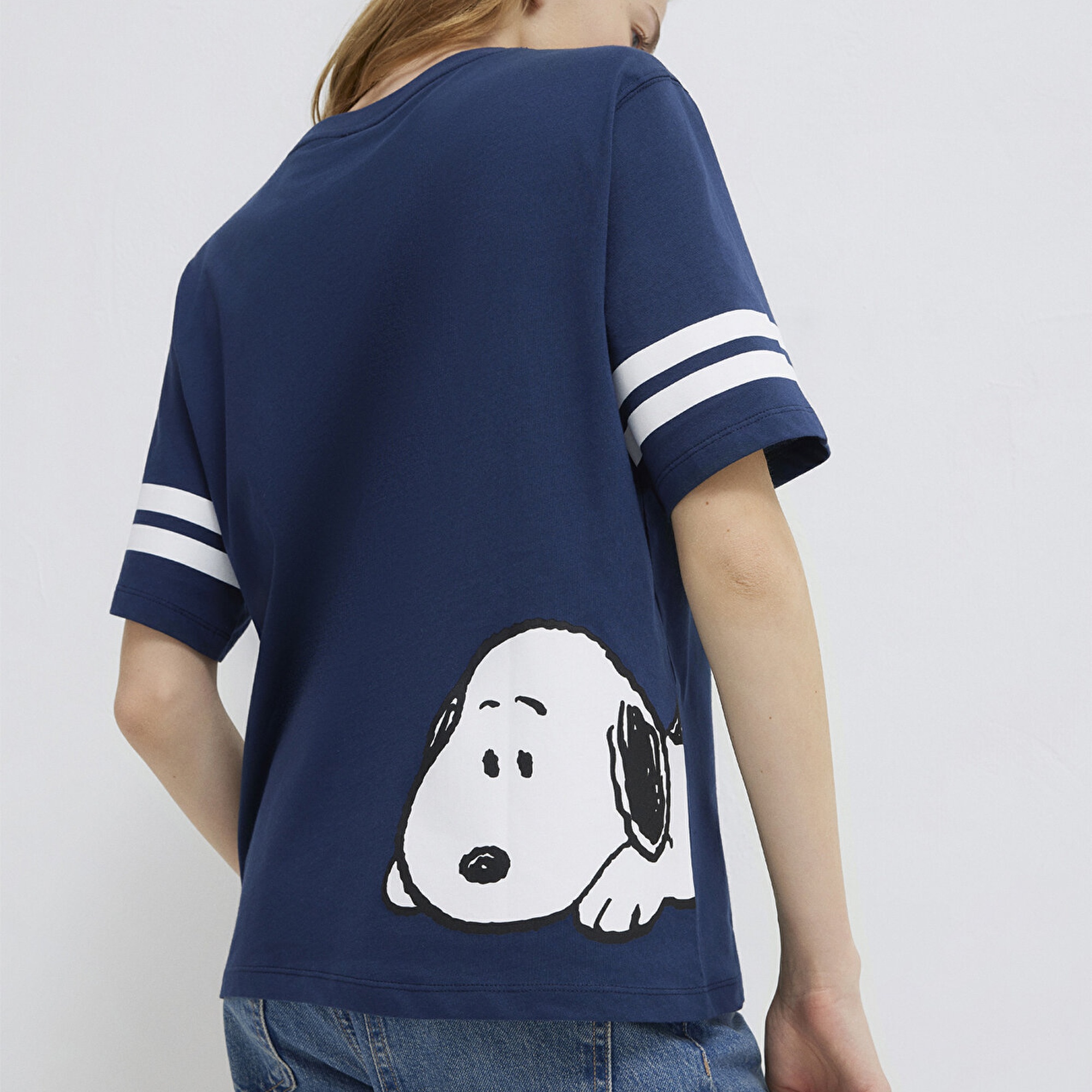 Mavi Snoopy Baskılı Lacivert Tişört Regular Fit / Normal Kesim 1614053-70488