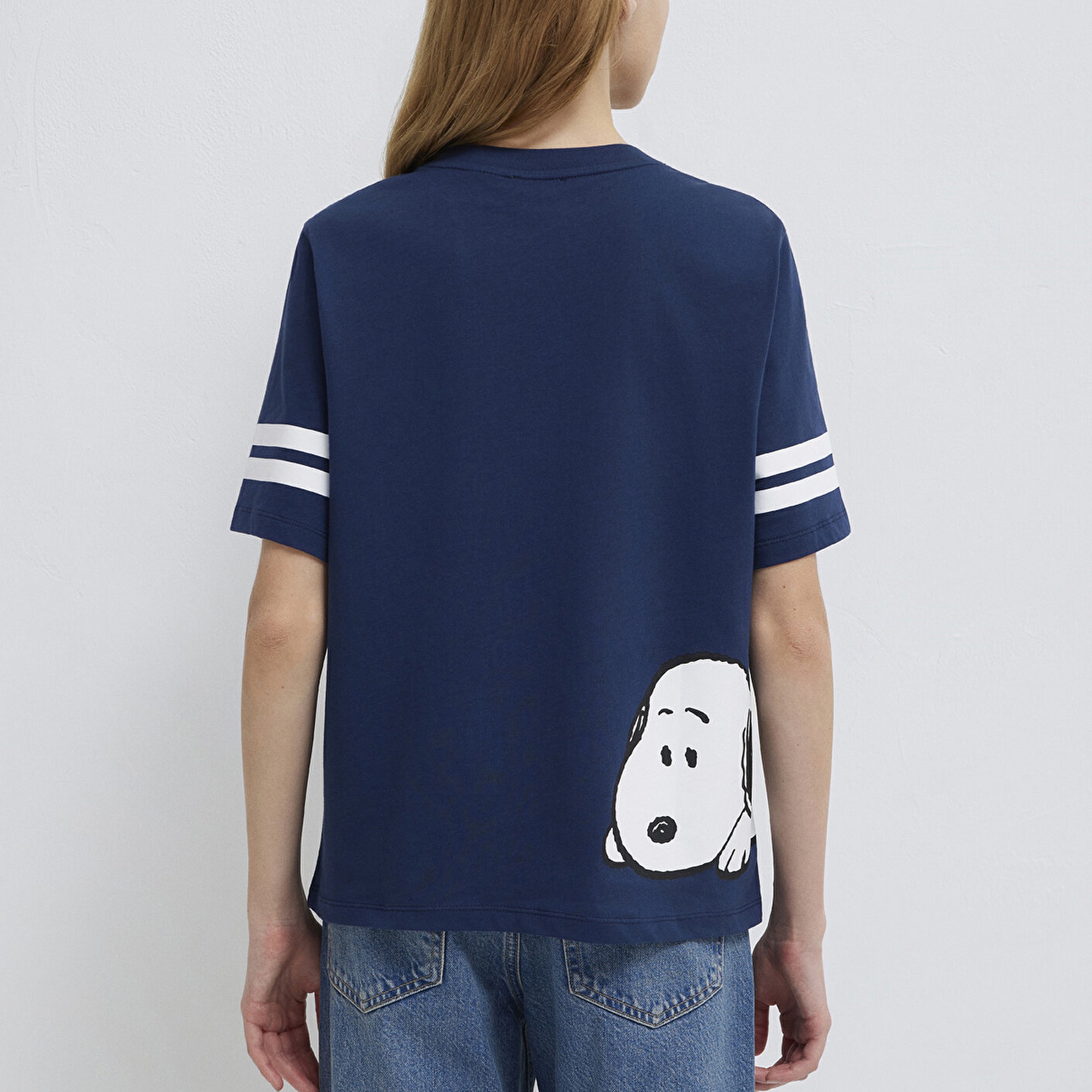 Mavi Snoopy Baskılı Lacivert Tişört Regular Fit / Normal Kesim 1614053-70488