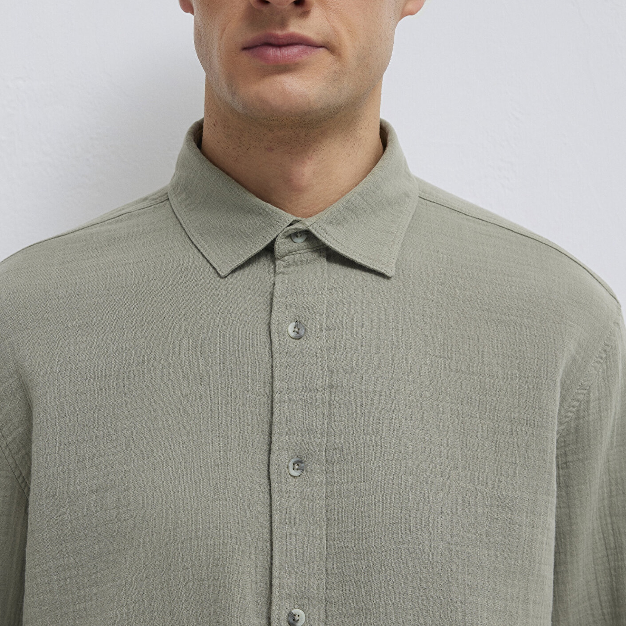 Mavi Yeşil Gömlek Regular Fit / Normal Kesim 0211518-71484