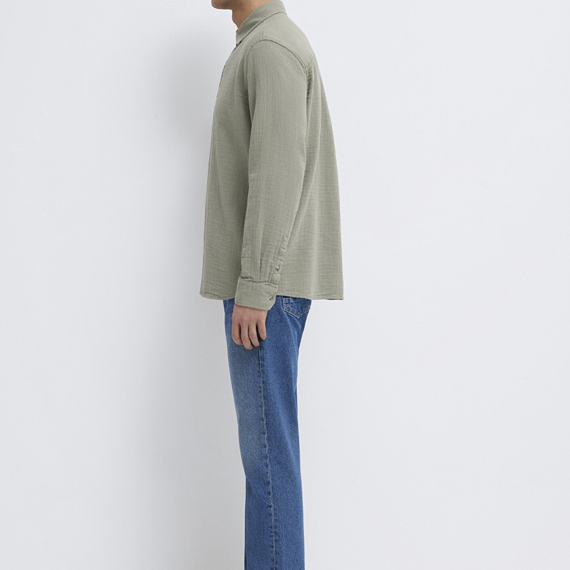 Mavi Yeşil Gömlek Regular Fit / Normal Kesim 0211518-71484