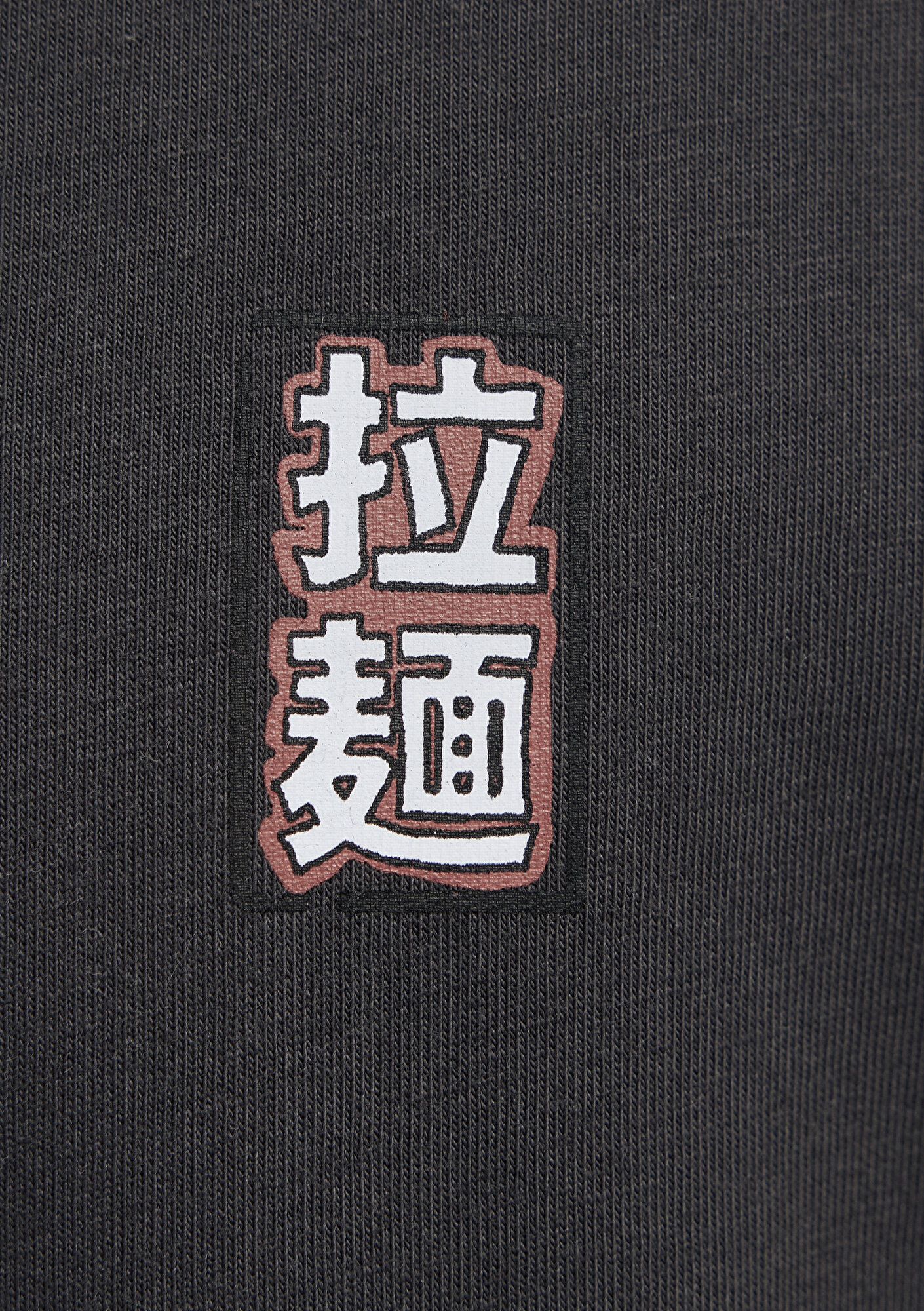  Mavi Baskılı Antrasit Tişört Loose Fit / Bol Rahat Kesim 0613299-70087