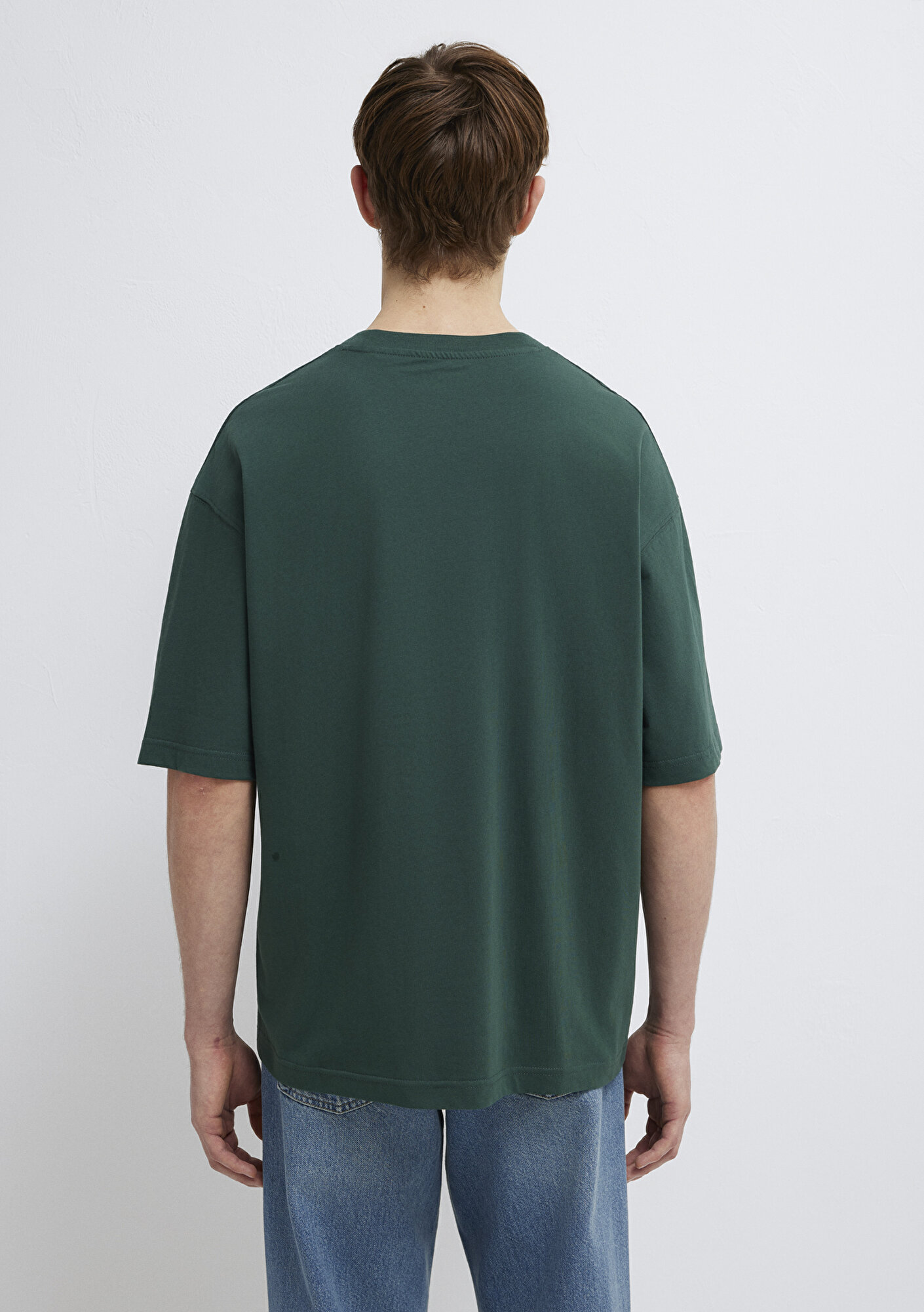 Mavi Mavi Logo Baskılı Yeşil Tişört Oversize / Geniş Kesim 0611827-71601