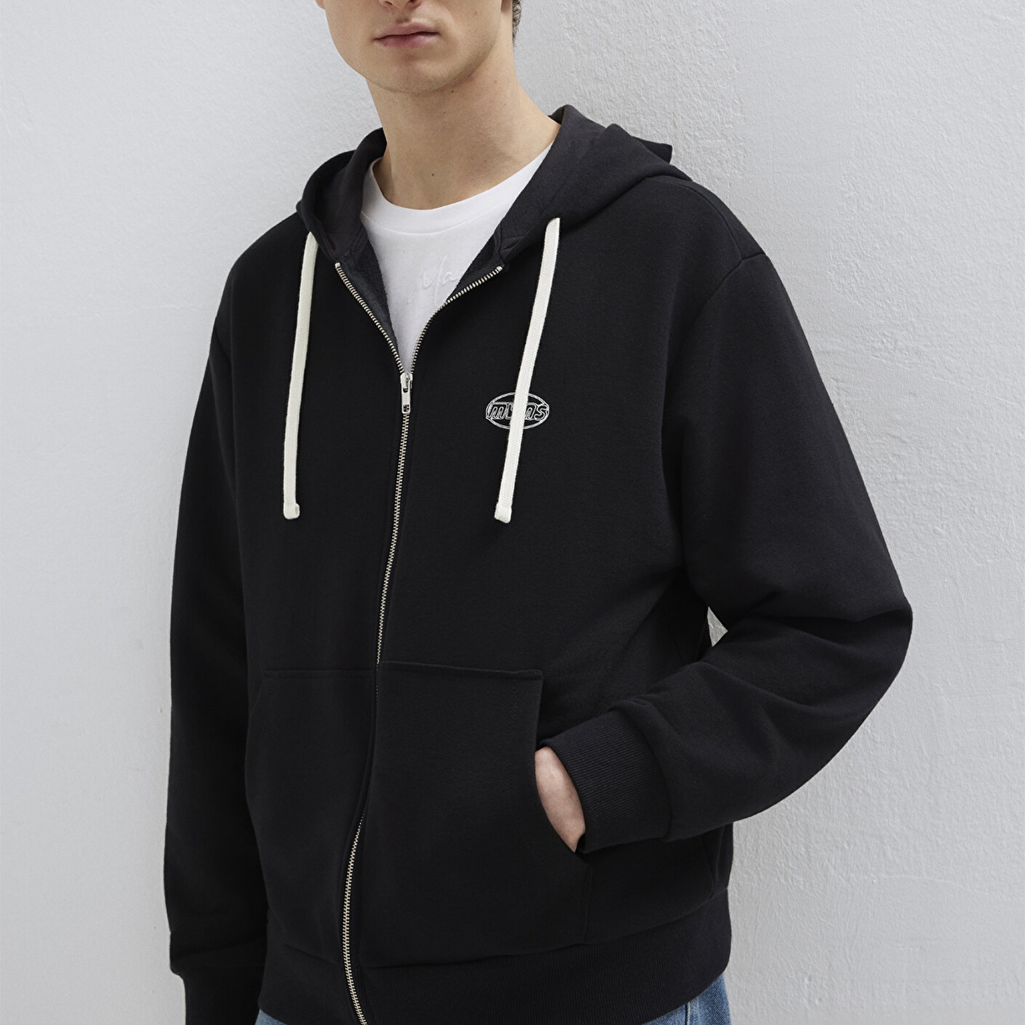 Mavi Mavi Logo Baskılı Fermuarlı Sweatshirt 0S10557-900