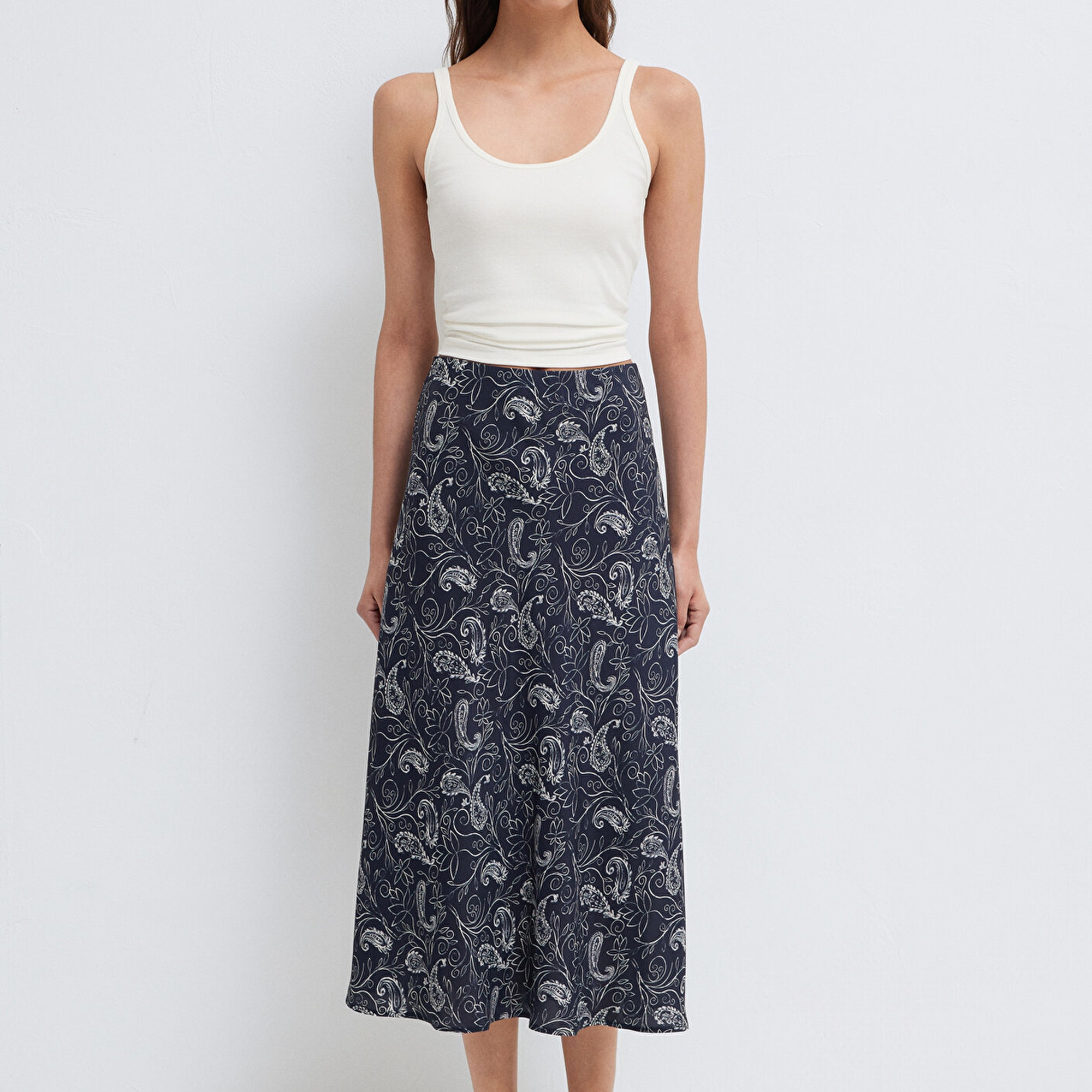 Mavi Beyaz Etek 1310583-91475