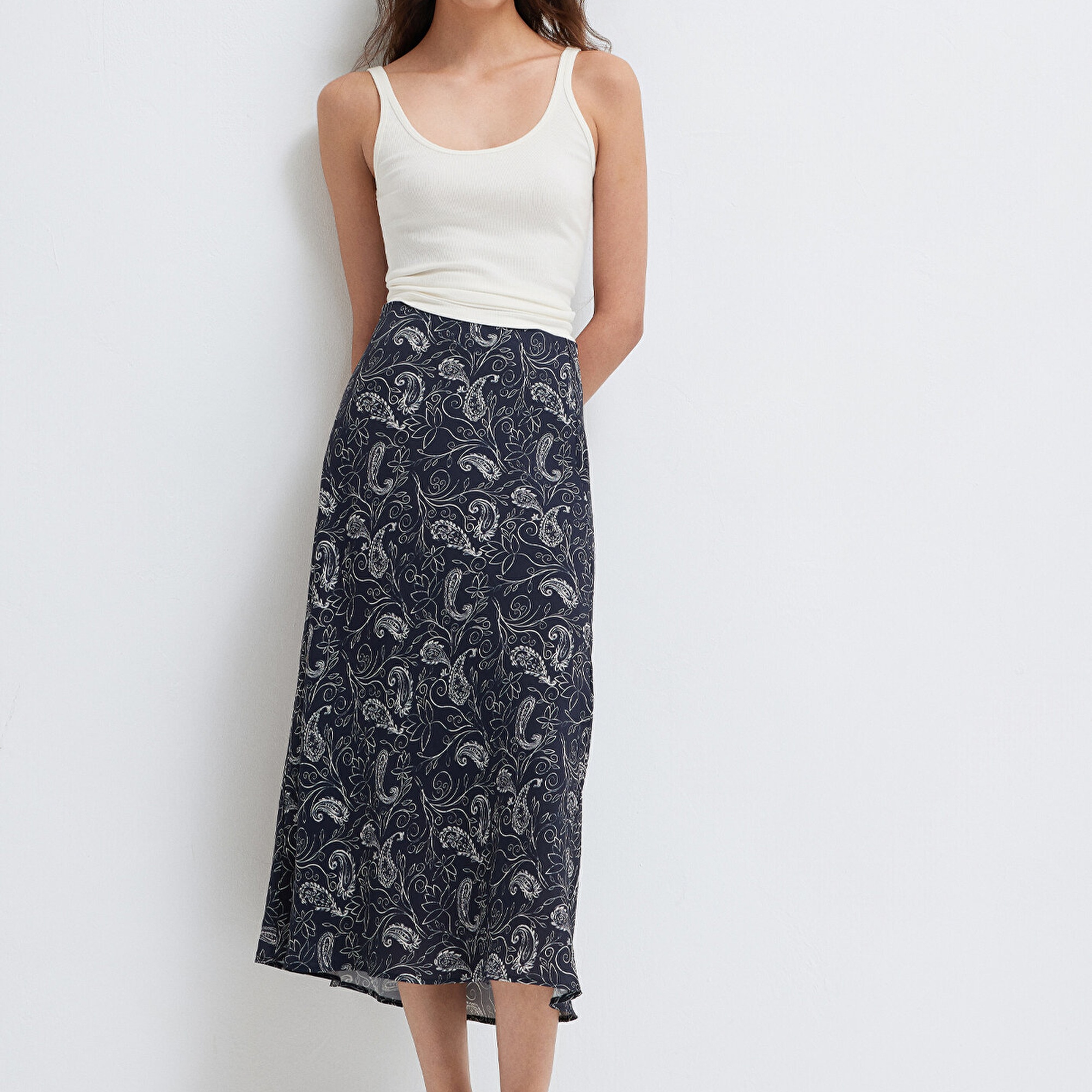 Mavi Beyaz Etek 1310583-91475