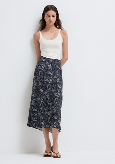  Mavi Beyaz Etek 1310583-91475