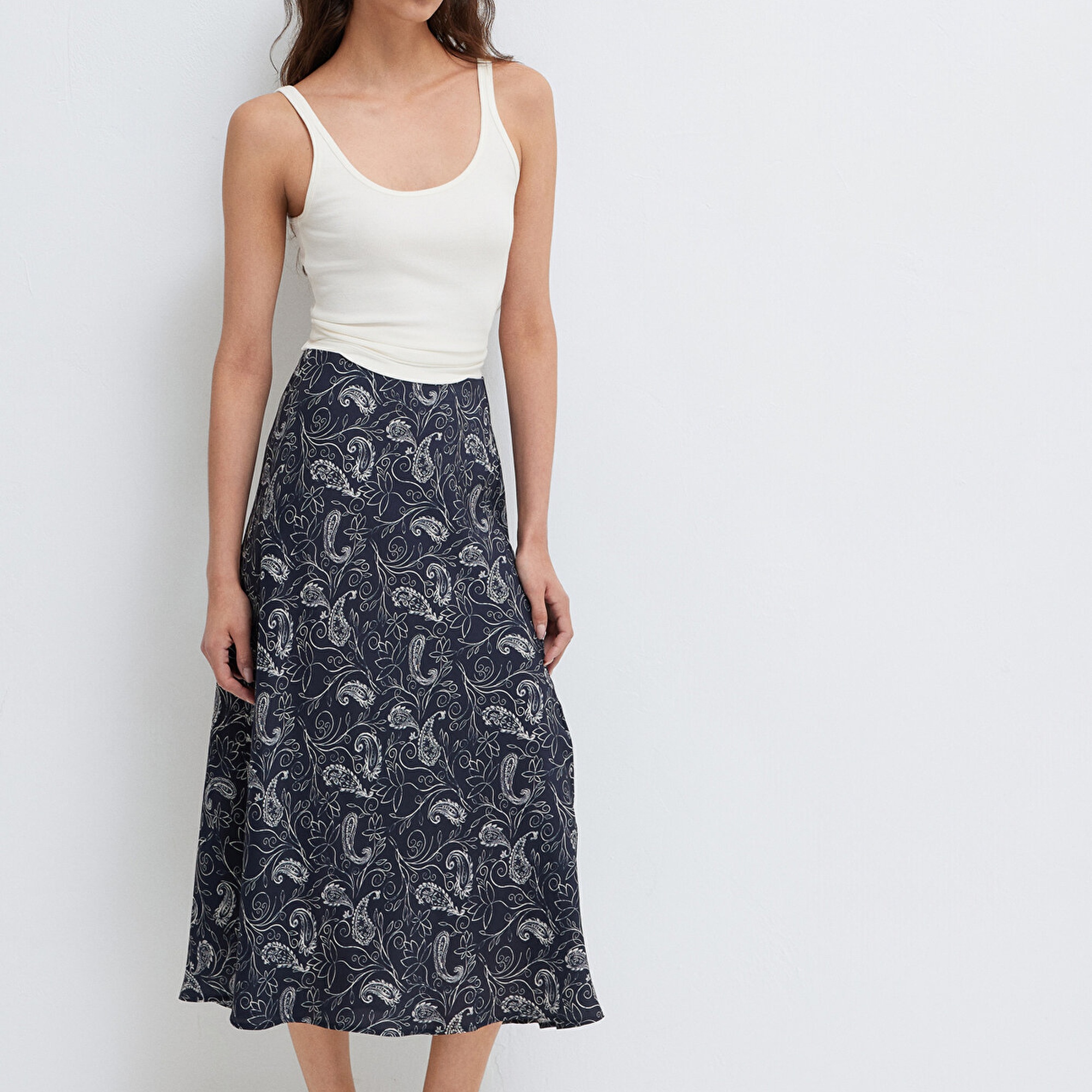 Mavi Beyaz Etek 1310583-91475