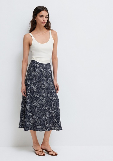  Mavi Beyaz Etek 1310583-91475