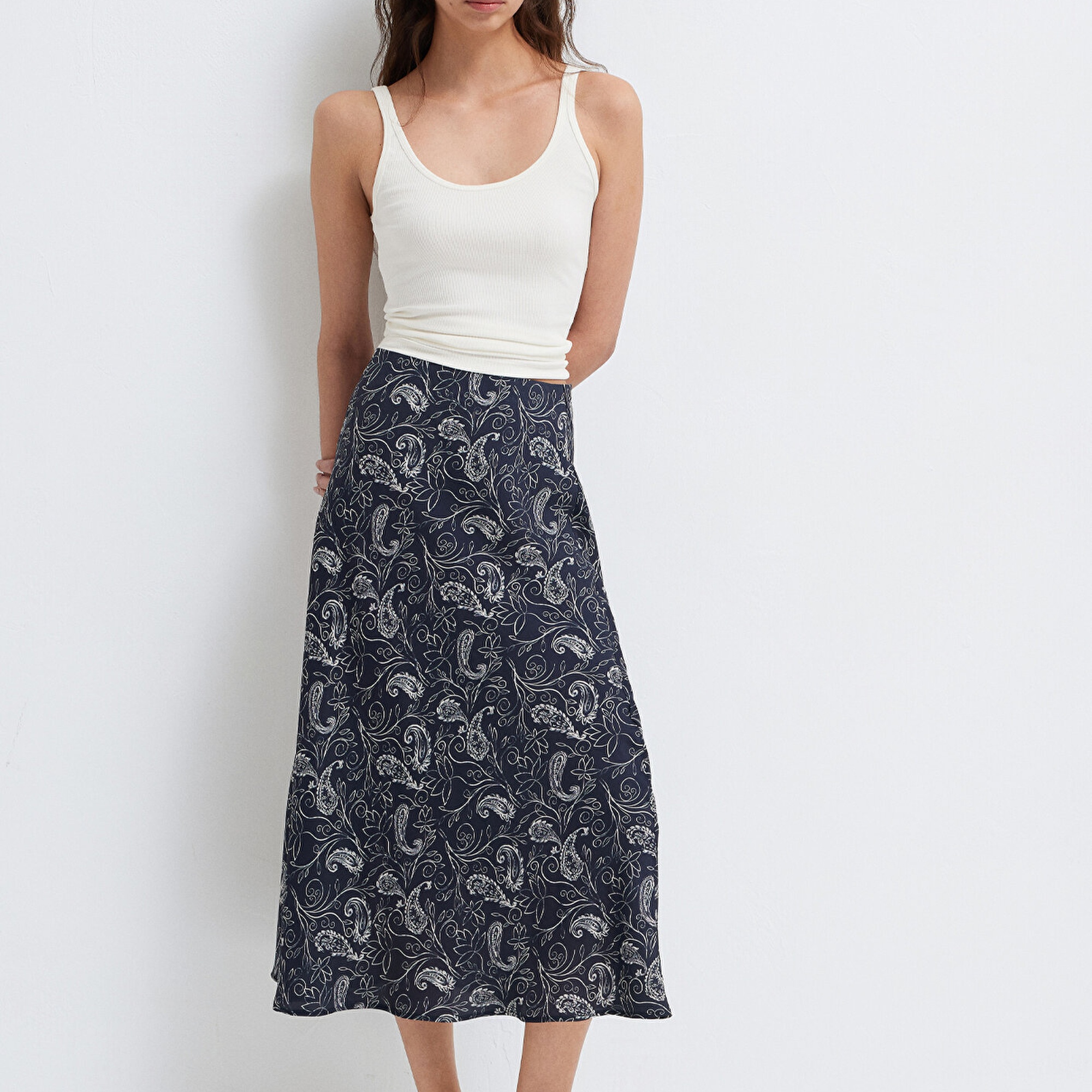 Mavi Beyaz Etek 1310583-91475