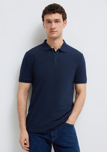  Mavi Lacivert Polo Tişört Slim Fit / Dar Kesim 064946-70490
