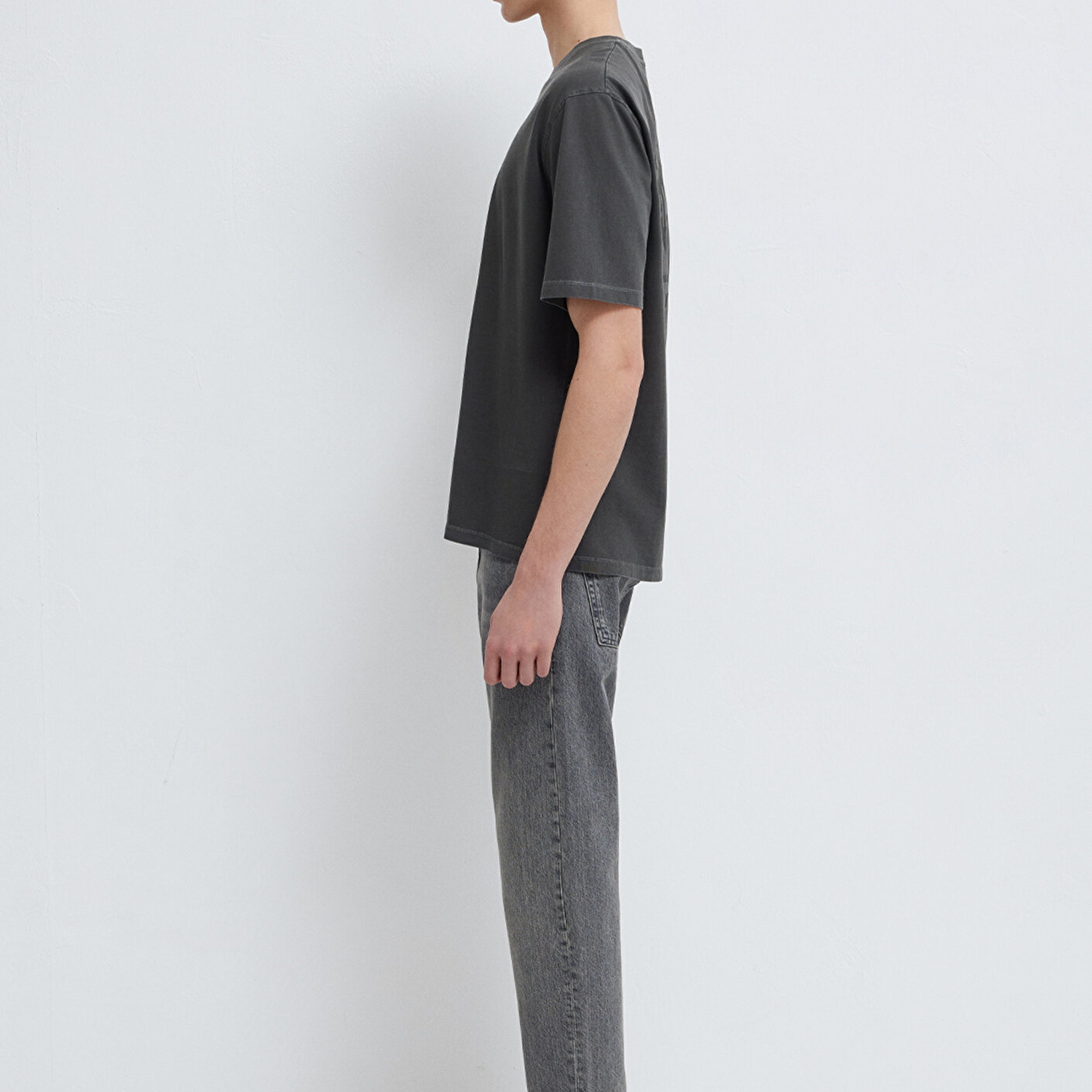 Mavi Batman Baskılı Siyah Tişört Relaxed Fit / Rahat Kesim 0613203-900