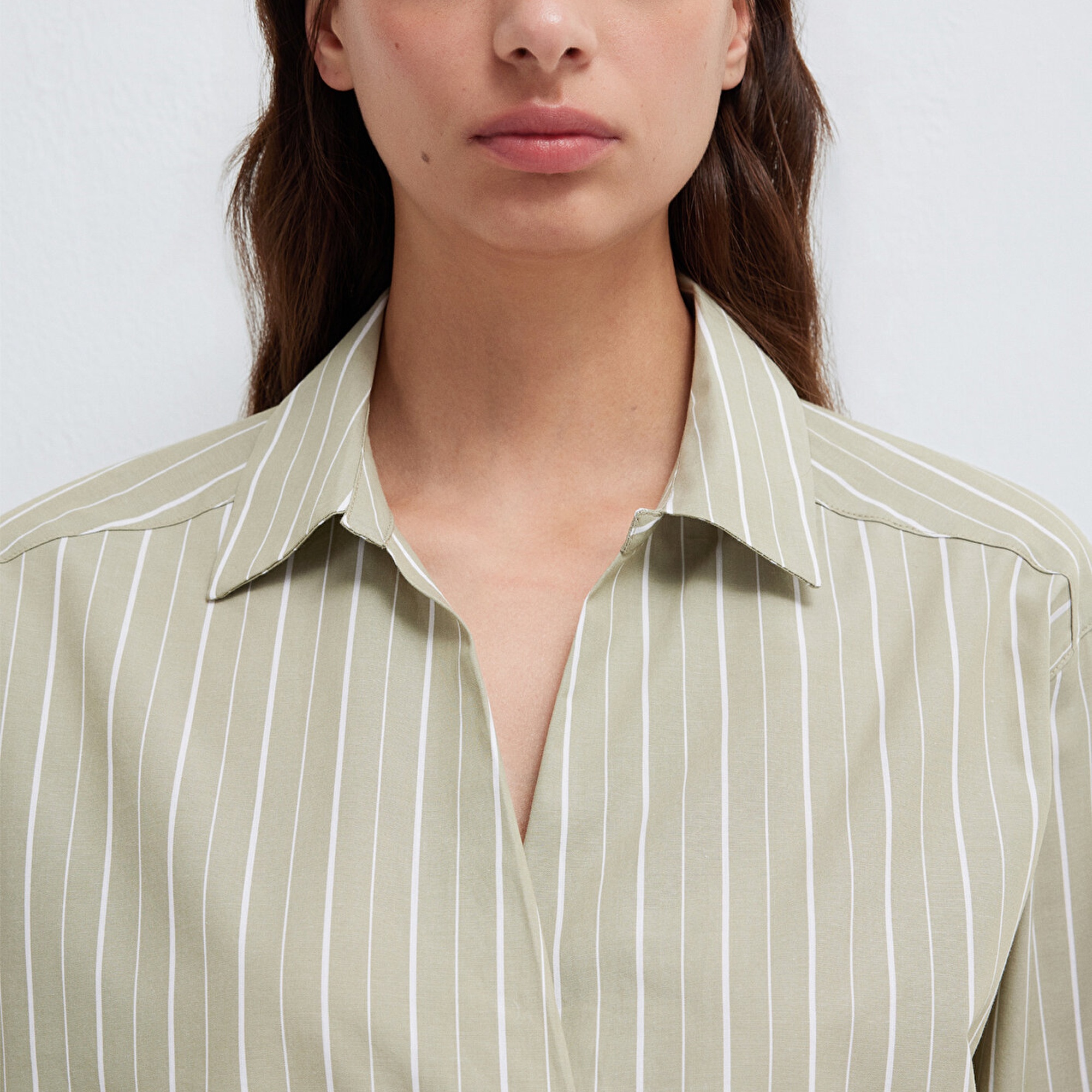 Mavi Çizgili Bluz 1211226-88069