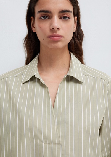  Mavi Çizgili Bluz 1211226-88069