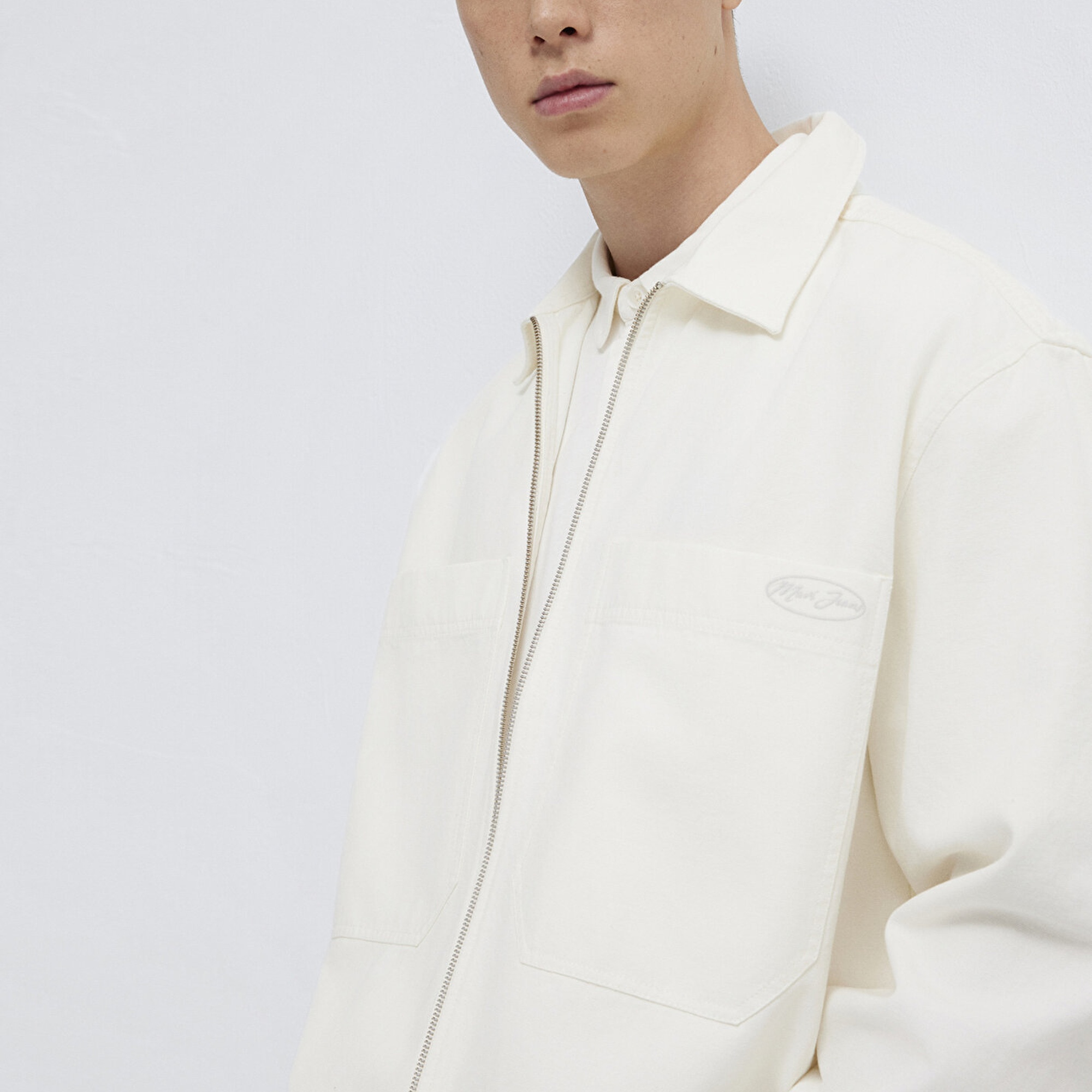 Mavi Ekru Gömlek Oversize / Geniş Kesim 0211861-70057