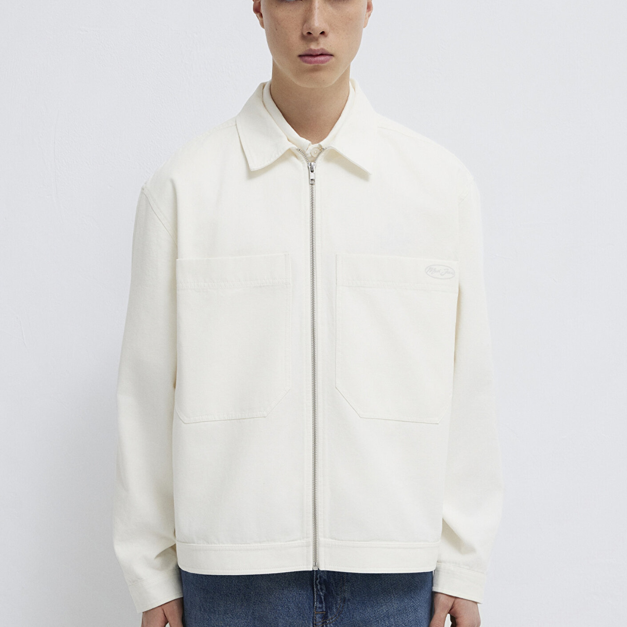 Mavi Ekru Gömlek Oversize / Geniş Kesim 0211861-70057