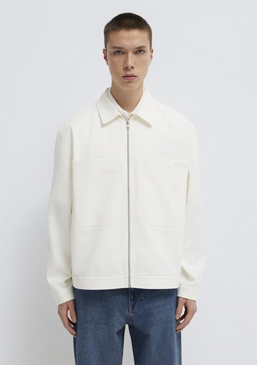  Mavi Ekru Gömlek Oversize / Geniş Kesim 0211861-70057