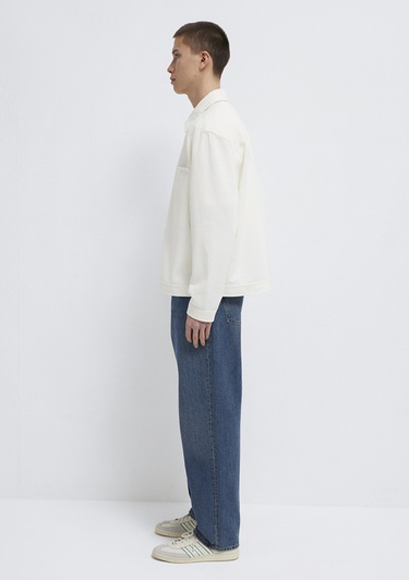  Mavi Ekru Gömlek Oversize / Geniş Kesim 0211861-70057