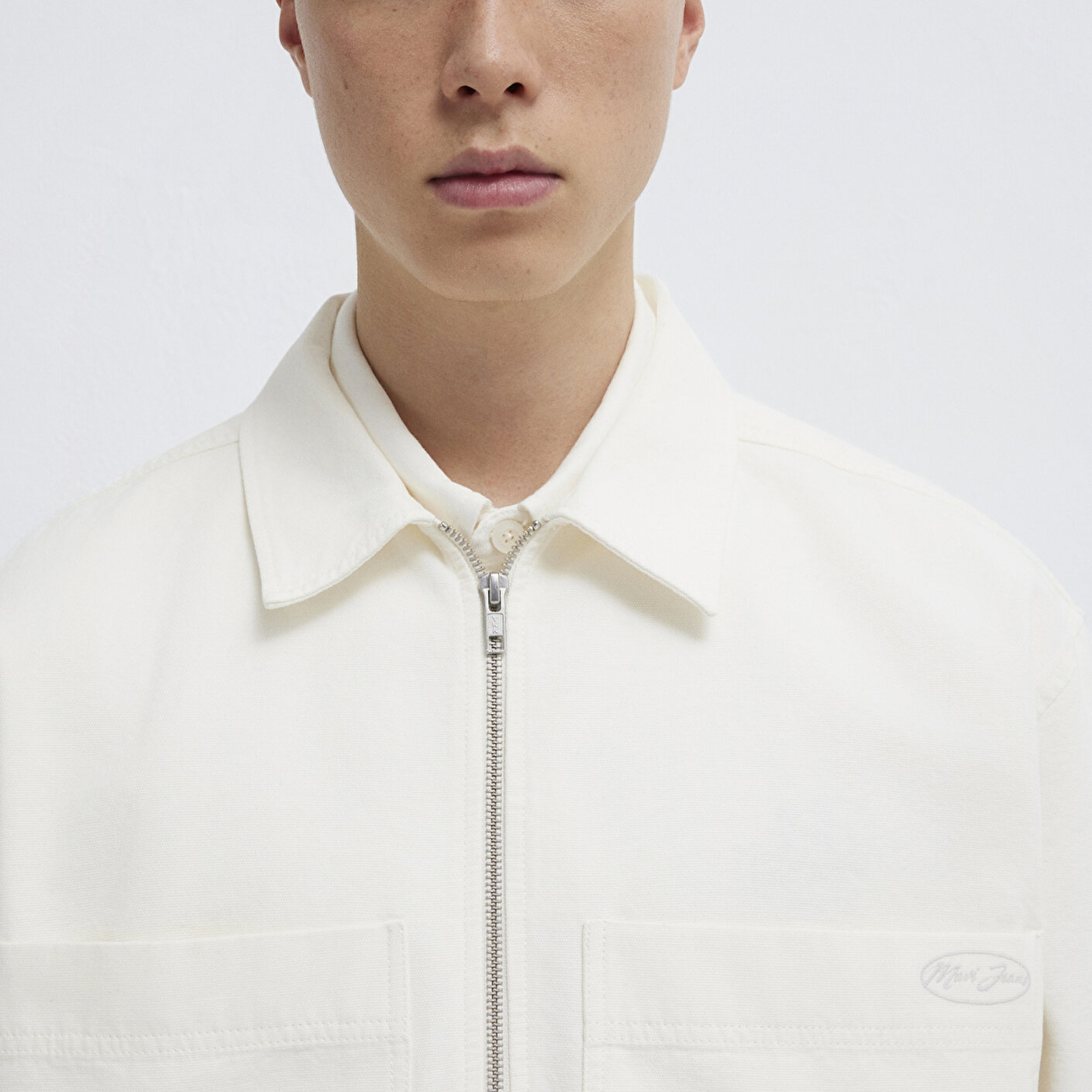 Mavi Ekru Gömlek Oversize / Geniş Kesim 0211861-70057