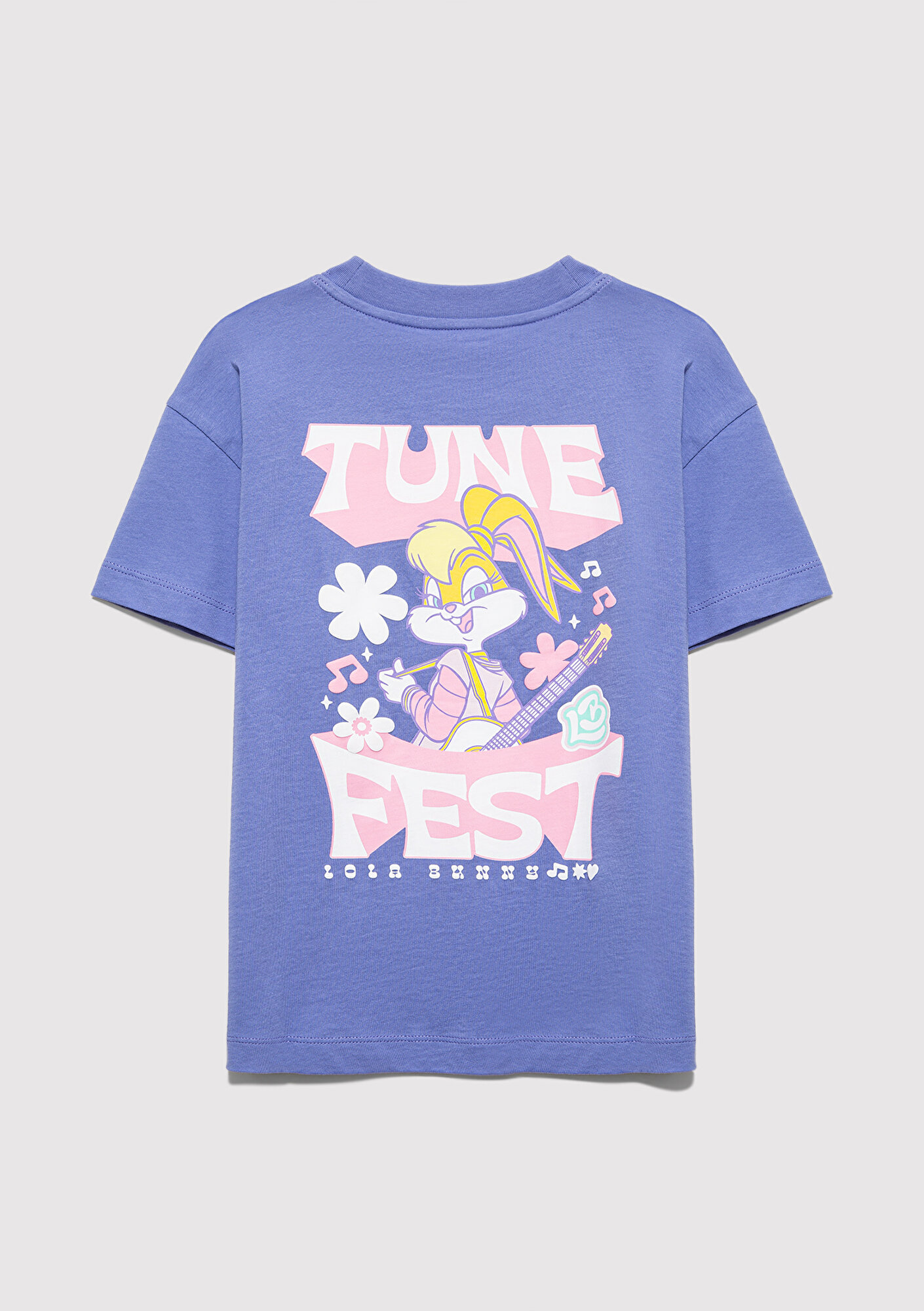 Mavi Lola Bunny Baskılı Mor Tişört Loose Fit / Bol Rahat Kesim 7610416-70662