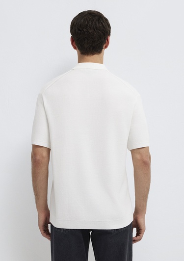  Mavi Ekru Triko Polo 0710397-70057