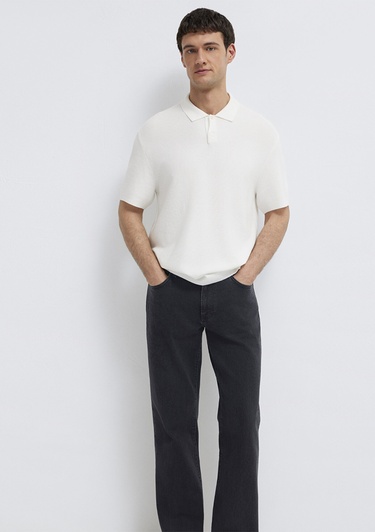  Mavi Ekru Triko Polo 0710397-70057