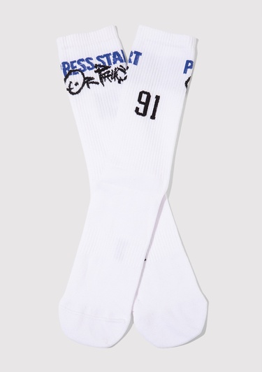  Mavi Beyaz Soket  Çorap 0912198-620