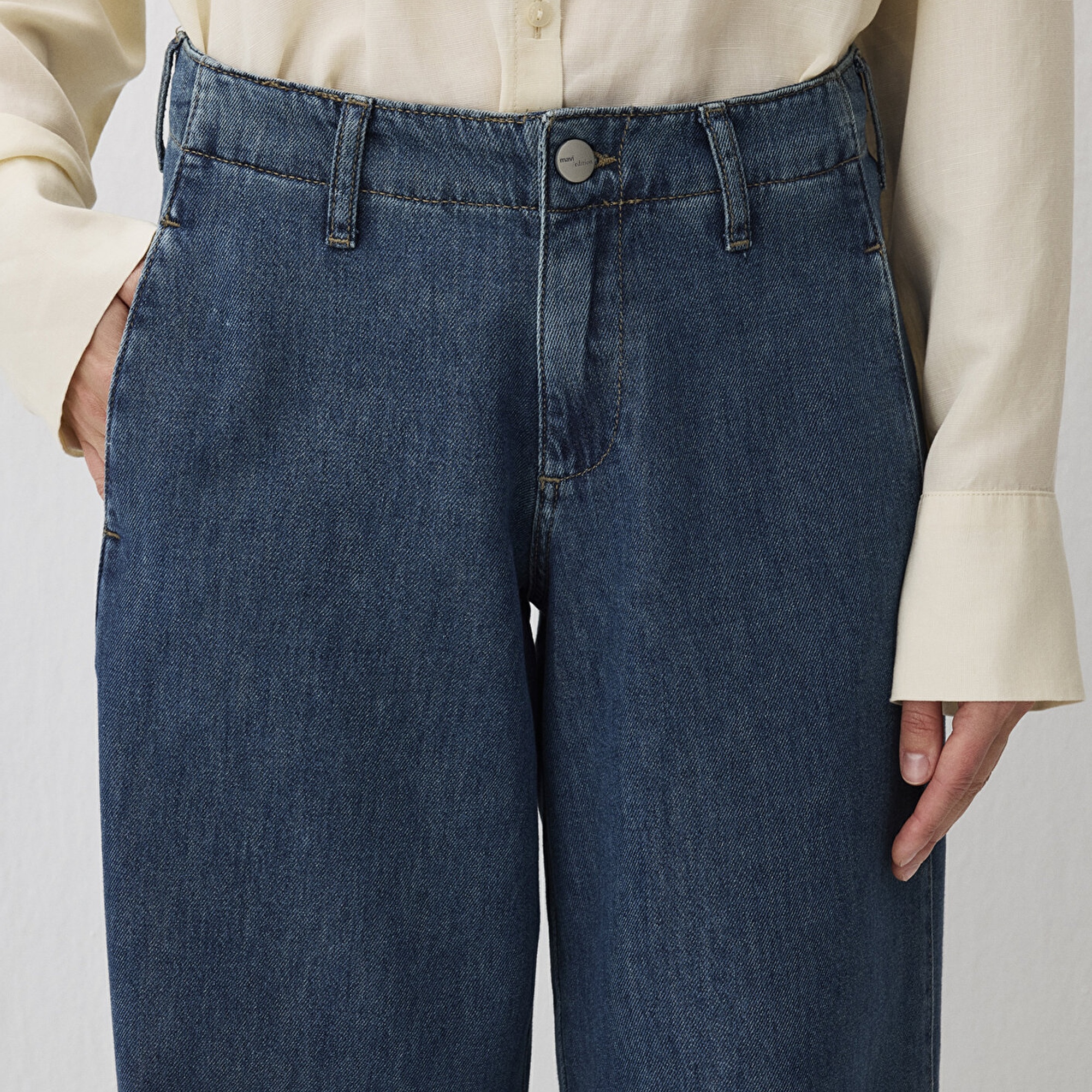 Mavi Maribel Mavi Edition Puslu Indigo Mavisi Jean Pantolon 1012666-90558