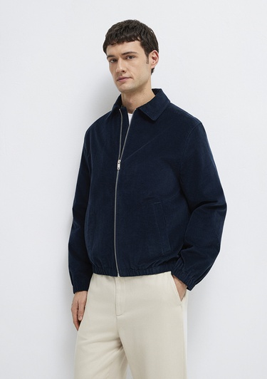  Mavi Lacivert Kadife Ceket Loose Fit / Bol Rahat Kesim 0110952-80872