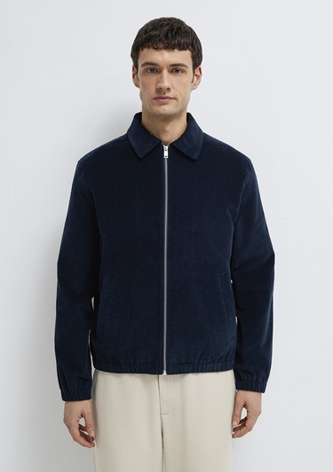  Mavi Lacivert Kadife Ceket Loose Fit / Bol Rahat Kesim 0110952-80872